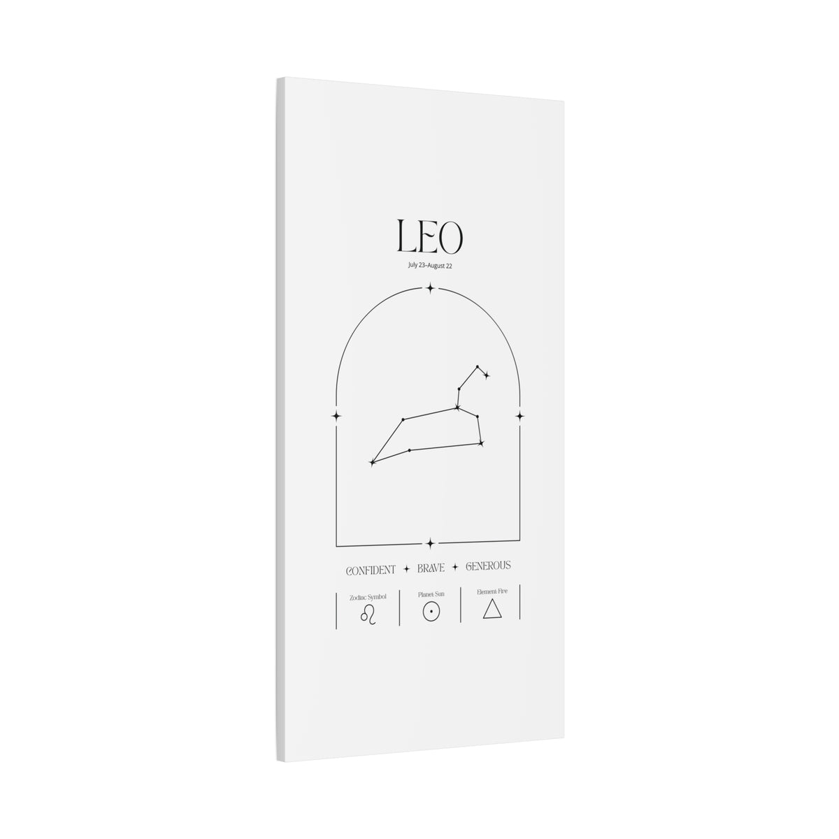 Leo Zodiac Canvas – Radiant & Bold Art