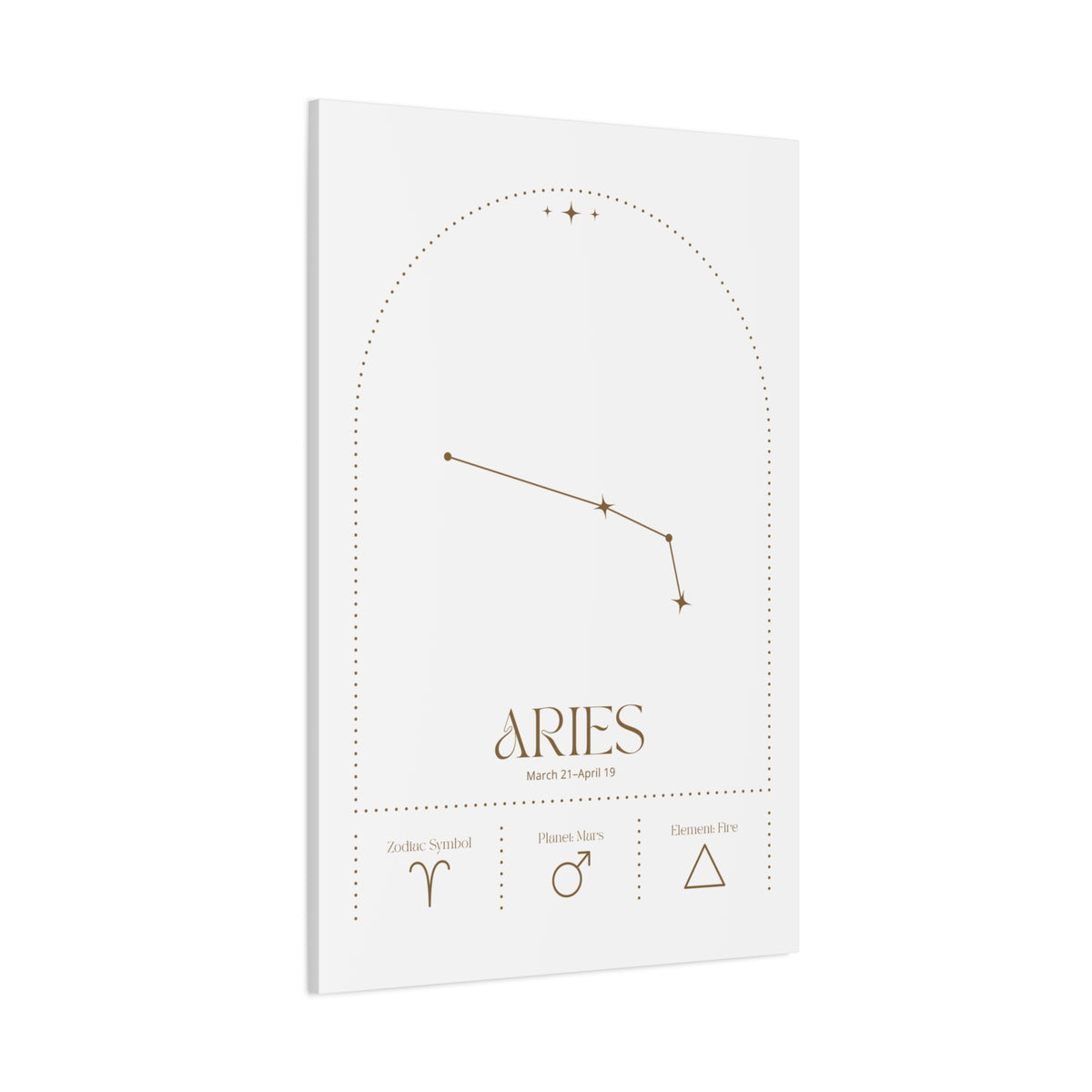 Aries Zodiac Canvas – Bold & Energetic Art