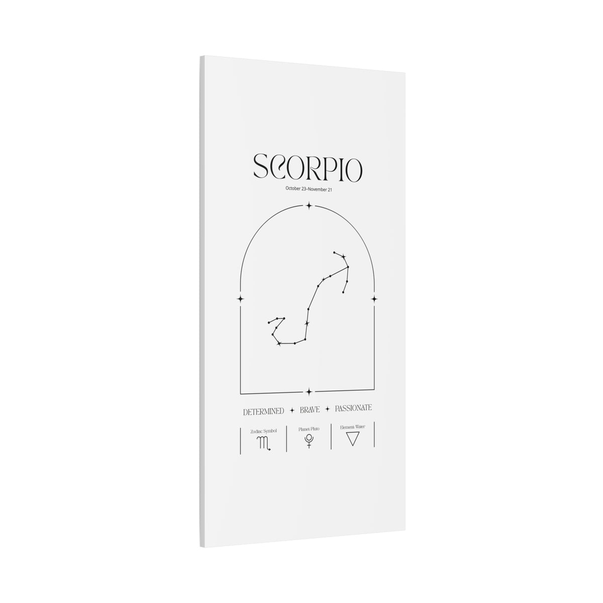 Scorpio Zodiac Canvas – Mysterious & Magnetic Art