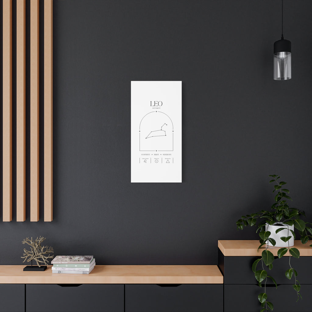 Leo Zodiac Canvas – Radiant & Bold Art