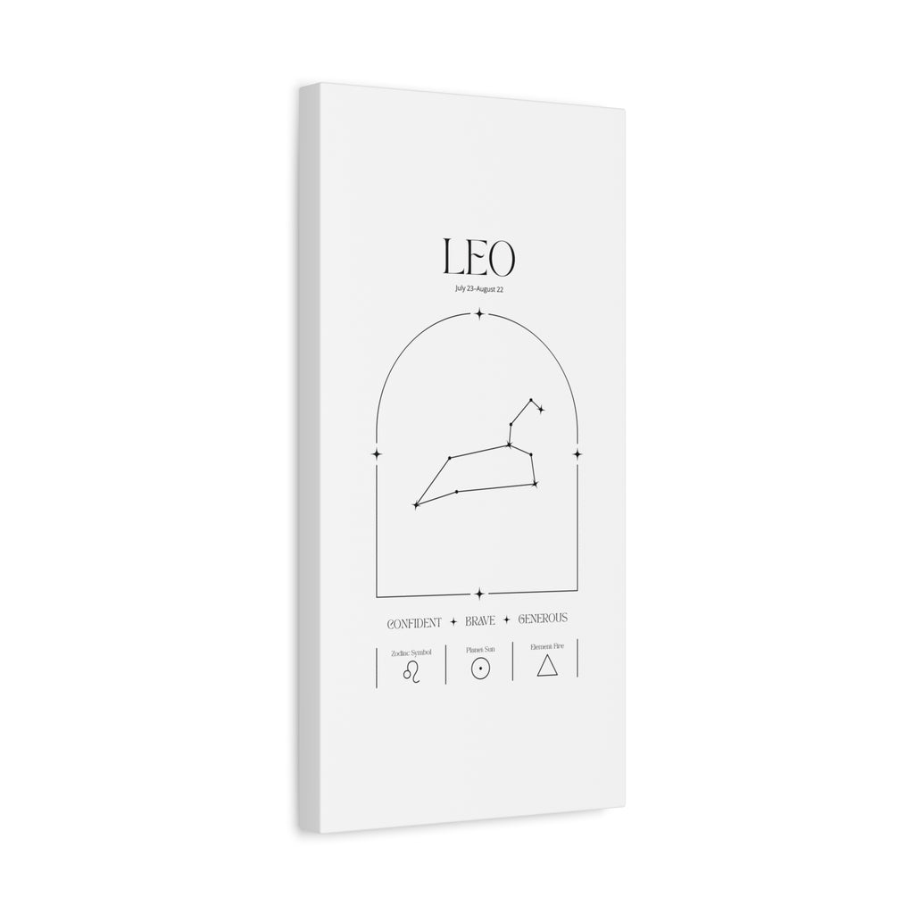 Leo Zodiac Canvas – Radiant & Bold Art