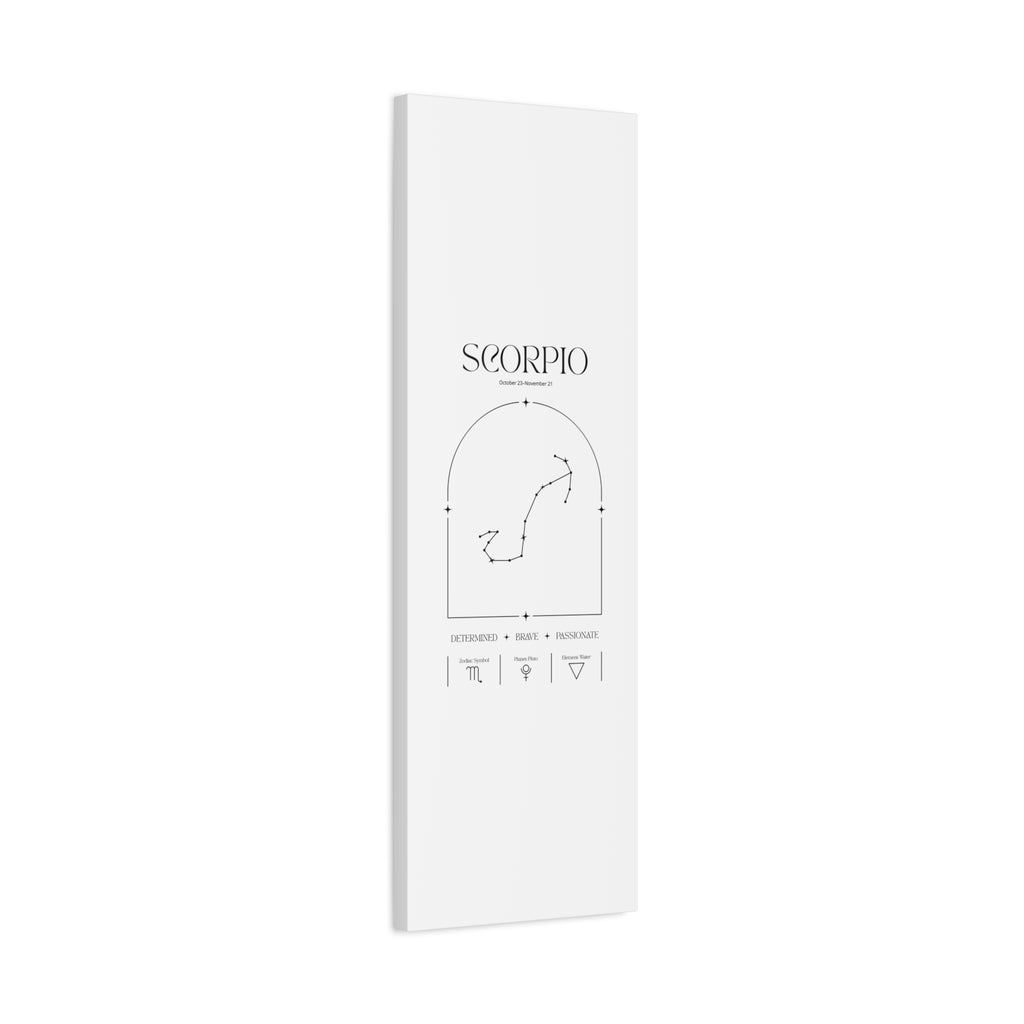 Scorpio Zodiac Canvas – Mysterious & Magnetic Art