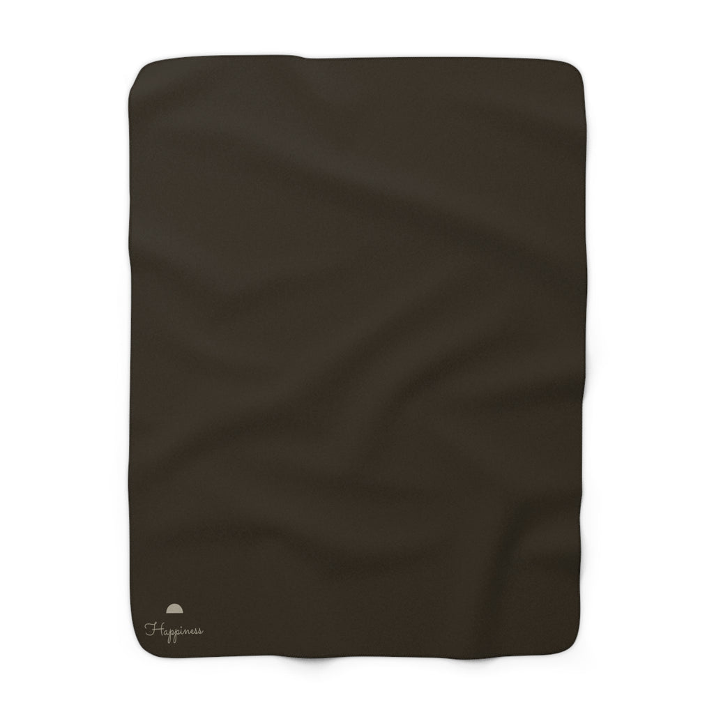 Sherpa Fleece Blanket "Happiness"